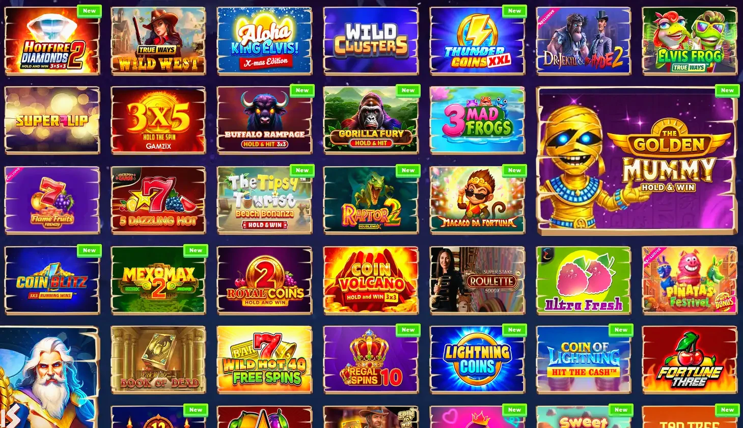 Panoramica dei giochi disponibili dopo la registrazione su Fortuna Casino